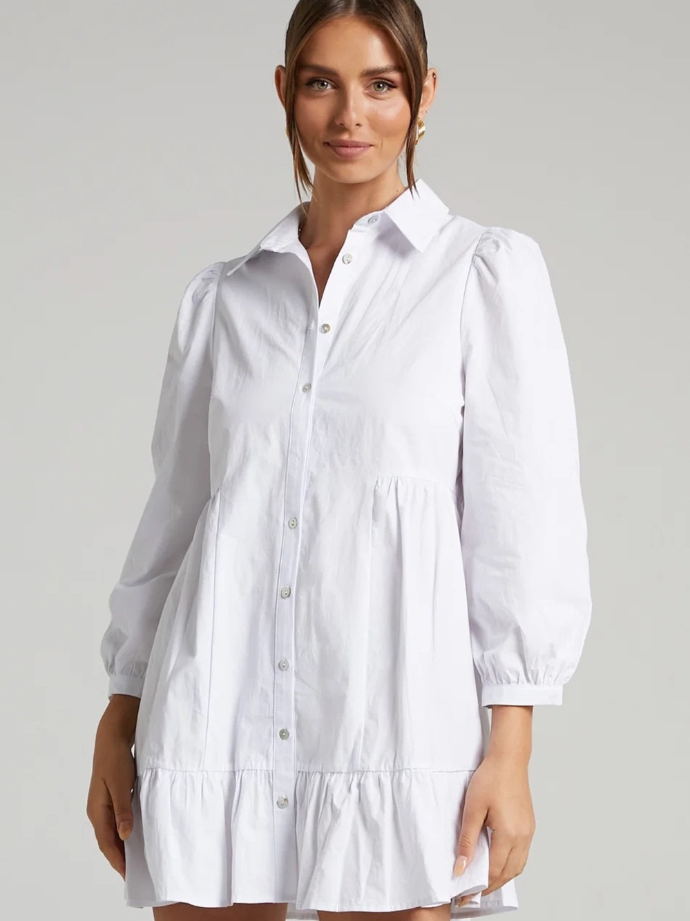 Showpo White Button-down Dress